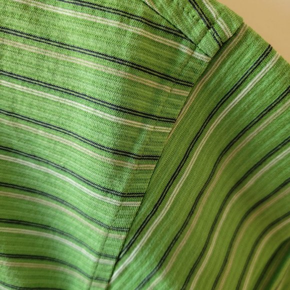 Pinehurst 1895 Man's Green Stripe Golf Shirt - Size L. EEUC. - Picture 8 of 8
